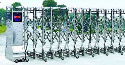 伸縮門產品圖片,伸縮門產品相冊 惠州宏利源五金機電門業